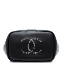 Pre-Loved by Azura Reborn - Pre-Loved Small Perforated Calfskin Logo Eyelet Bucket Bag