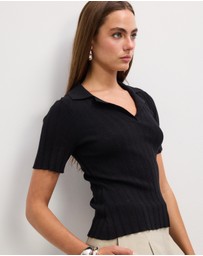 The Fated - Miles Collared Knit Top