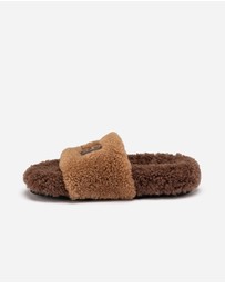 Ozwear Connection Uggs - Ugg Acacia Shearling Logo Slipper