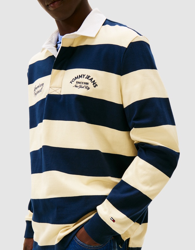 Tommy Jeans - Relaxed Stripe Graphic Rugby Polo