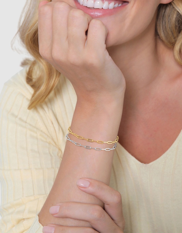 Elli Jewelry - Jewery Set Bracelets Bicolor 925 Sterling Silver