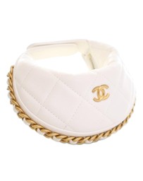 Pre-Loved by Azura Reborn - Pre-Loved Mini Shiny Crumpled Quilted Lambskin Chain Around Pouch