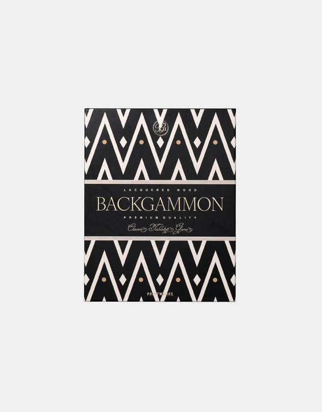 Printworks - Classic Games Backgammon Lacquered Black