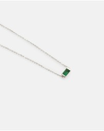 Kirstin Ash - Baguette Birthstone Bracelet May Green Onyx