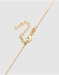 Elli Jewelry - Necklace Choker Crystal Oval 925 Sterling Silver Gold-Plated