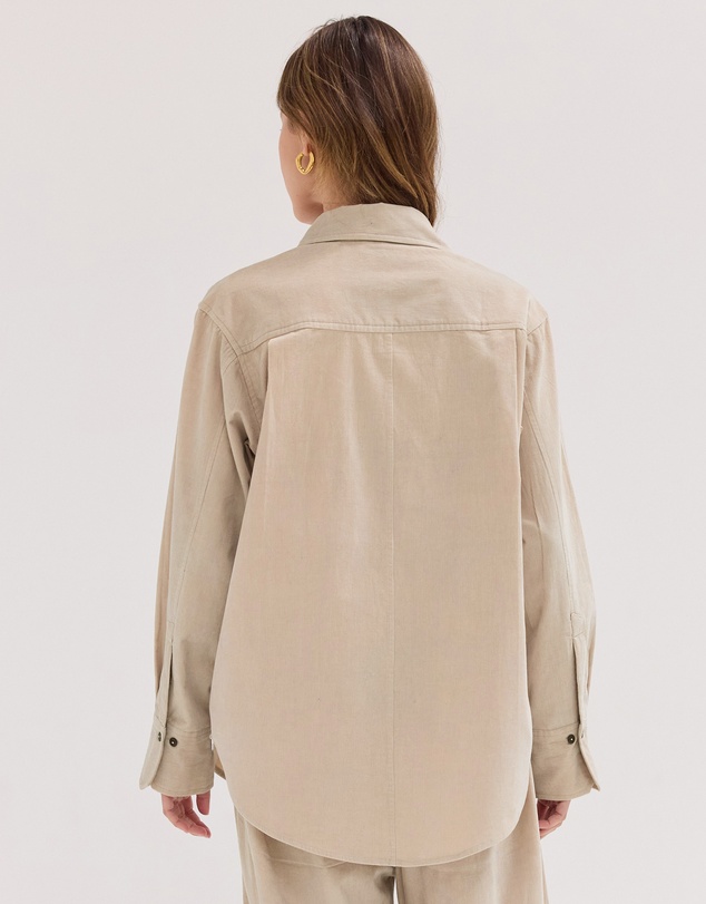 Cloth & Co. - The Corduroy Shirt Pebble