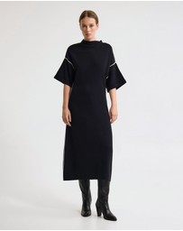 Oxford - Natalya Knit Contrast Piping Dress