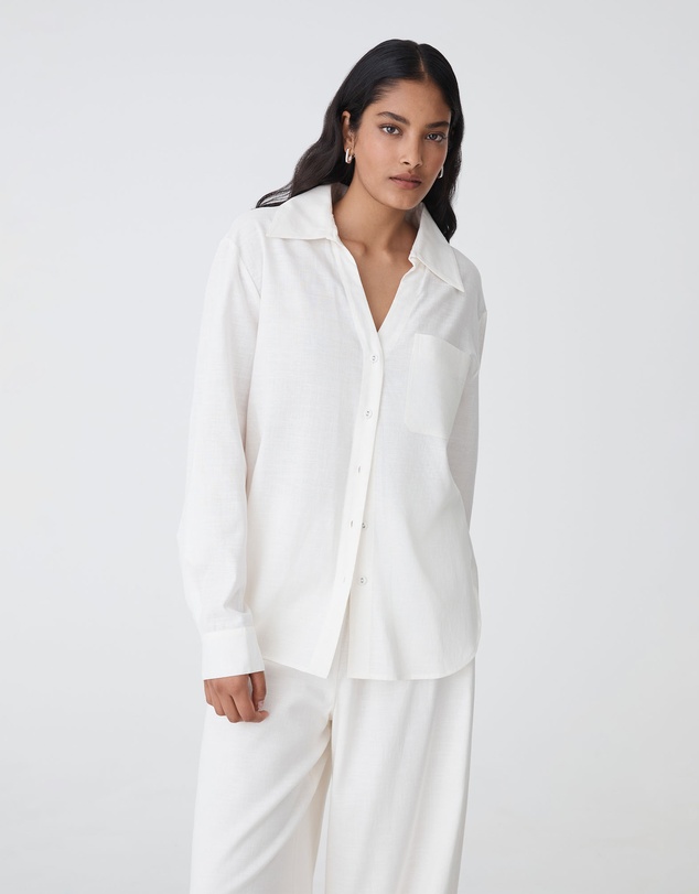 Forcast - Jazie Tencel Linen Tab Shirt