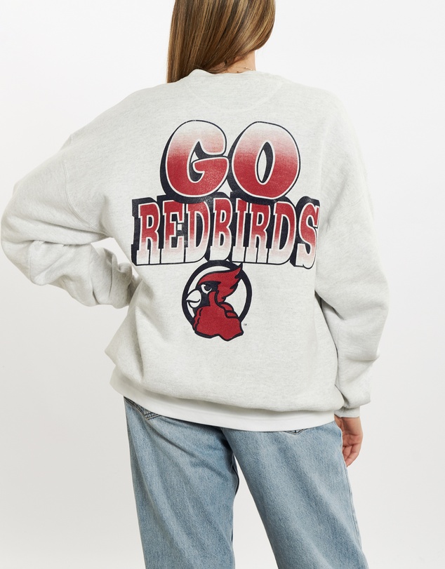 Vintage by The Real Deal - Pre Loved - 90s Illinois State 'Red Birds' Sweatshirt