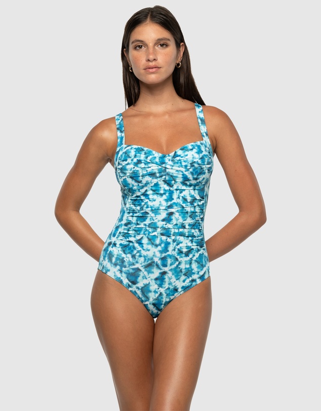 Nip Tuck Swim - Celestial Waters Joanne Multifit Ruched Front One Piece