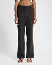 Lover - Genevieve Suede Look Pants