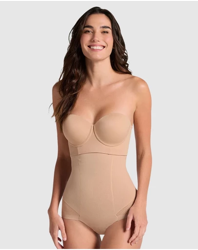 Leonisa - Sheer Highlight Extra-High Waist Butt-Lift Shaper Brief