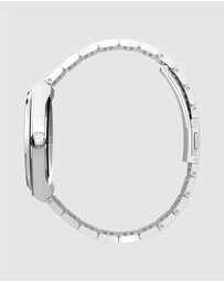 TIMEX - Q Timex® Continental GMT 39mm Stainless Steel Bracelet Watch