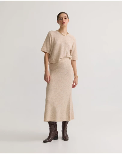 Oxford - Lisa Alpaca Blend Skirt