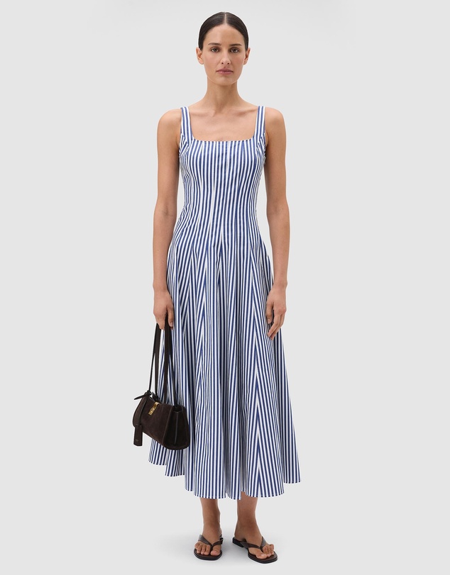 Oroton - Stripe Panelled Day Dress