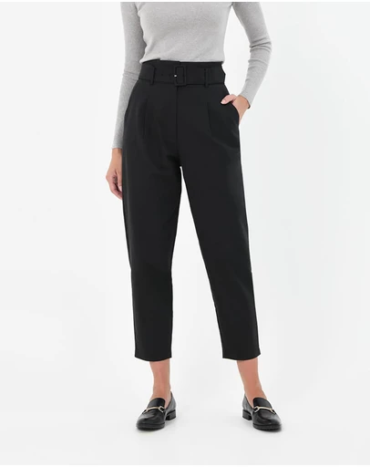 Forcast - Lucille Highwaist Belted Pants