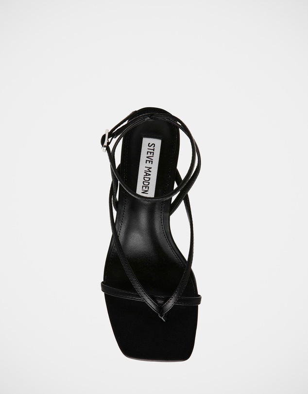 Steve Madden - Ansel Black Leather Heels