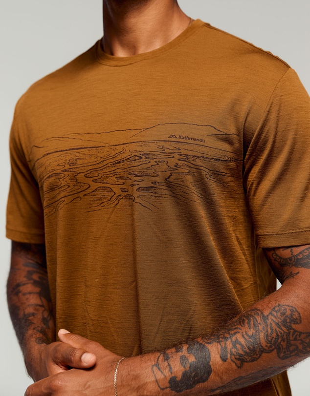 Kathmandu - 100% Merino Graphic T-Shirt