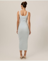 Tussah - Lori Contrast Ribbed Knit Dress