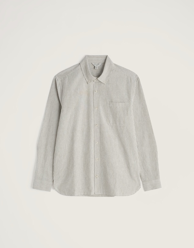 Seasalt - Seasalt Cornwall Green Men's Jenken Striped Shirt