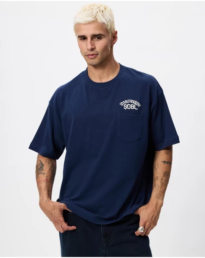 S Double - Team Heavyweight Pocket T-Shirt