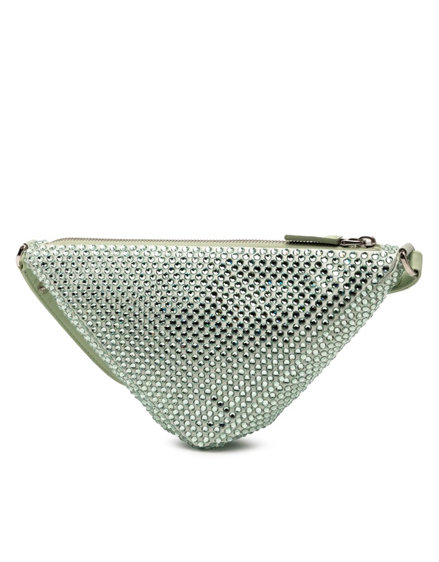 Pre-Loved by Azura Reborn - Pre-Loved Satin Crystal Embellished Triangle Pouch