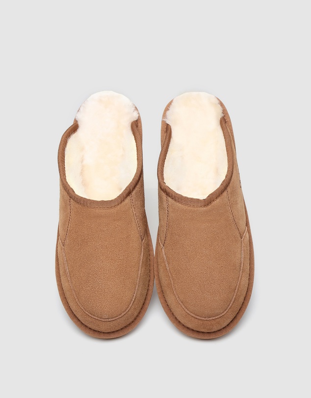 EVERAU - Australian Shepherd Ugg Bred Slipper Cow Suede Upper House Shoes