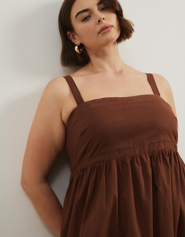 Atmos&Here Curvy - Fern Empire Line Midi Dress