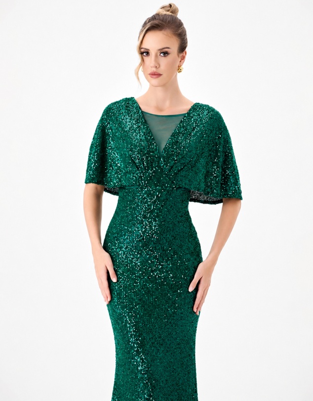 Bariano - Paola Flutter Sequin Maxi
