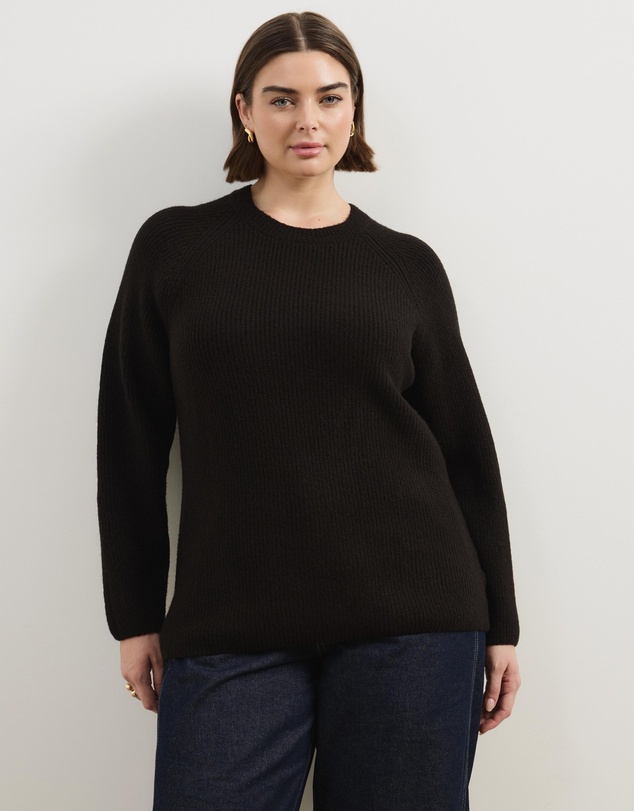 Atmos&Here Curvy - Saylor Long Sleeve Knit Jumper