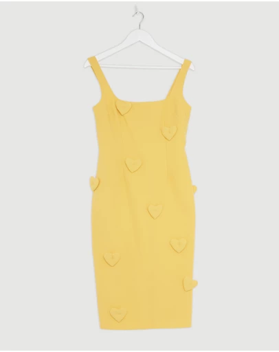 Revibe - Repaired BY JOHNNY. Amora Heart Midi Dress - AU 10
