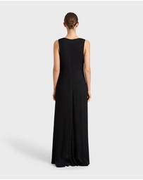 BONDI BORN - Ardea Twist Shoulder Maxi Dress
