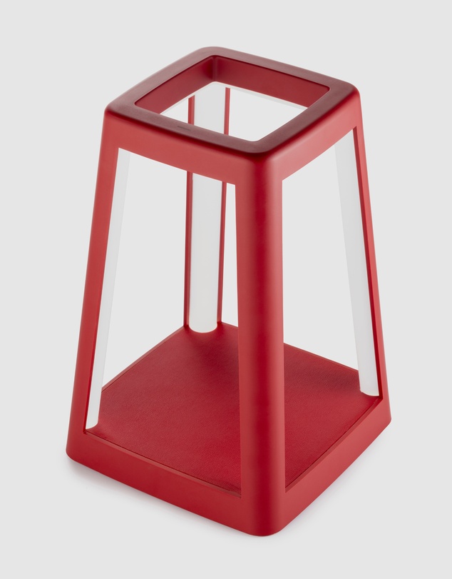 Lexon - Lexon Lantern Portable Lamp With Built-In Wireless Charger - Red