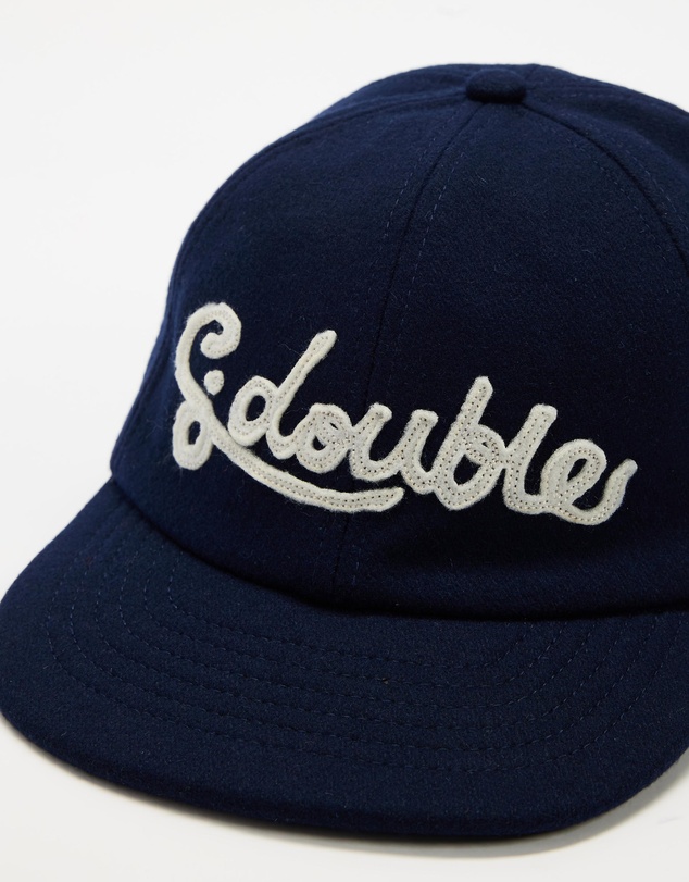 S Double - Cursive Foldup Wool Strapback