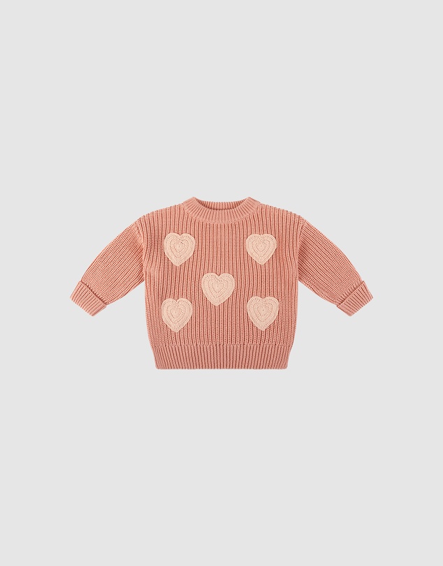 Kynd Baby - Embroidered Knit Jumper in Cameo