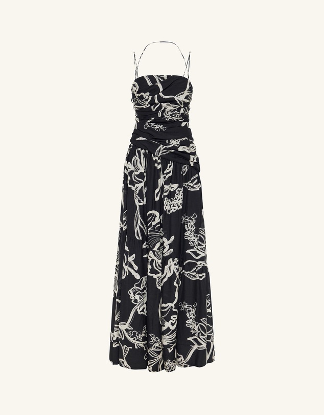 Shona Joy - Lila Double Strap Tiered Maxi Dress