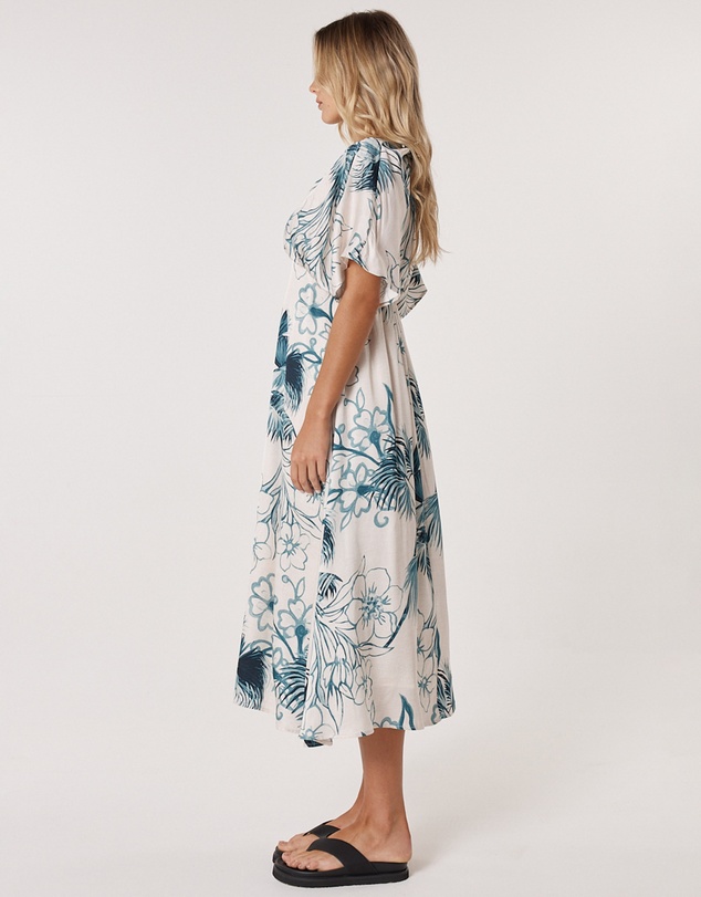 Fate + Becker - Solstice Palms Midi  Dress