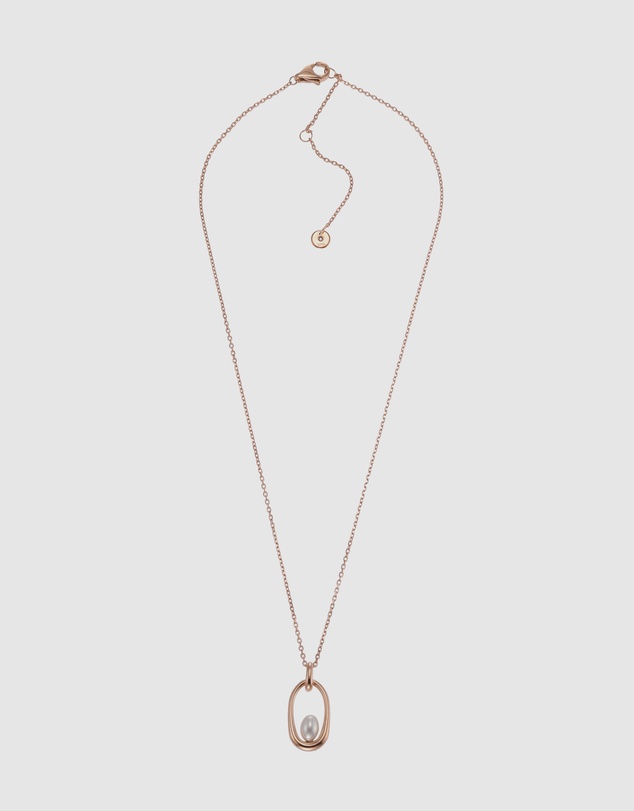 Skagen - Agnethe Rose Gold Tone Pendant Necklace