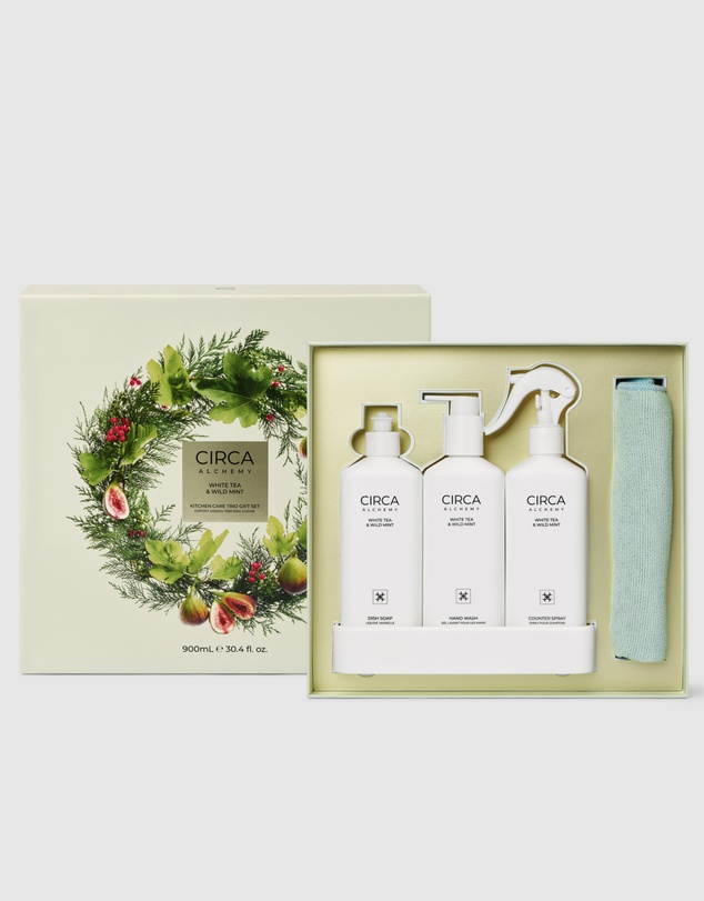 CIRCA - White Tea & Wild Mint Kitchen Trio Gift Set 900ml
