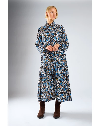 Glamorous - Long Puff Sleeve Midi Dress