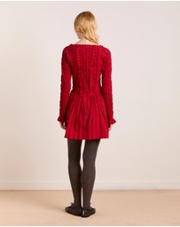 Damson Madder - Raphaela LS Mini Dress