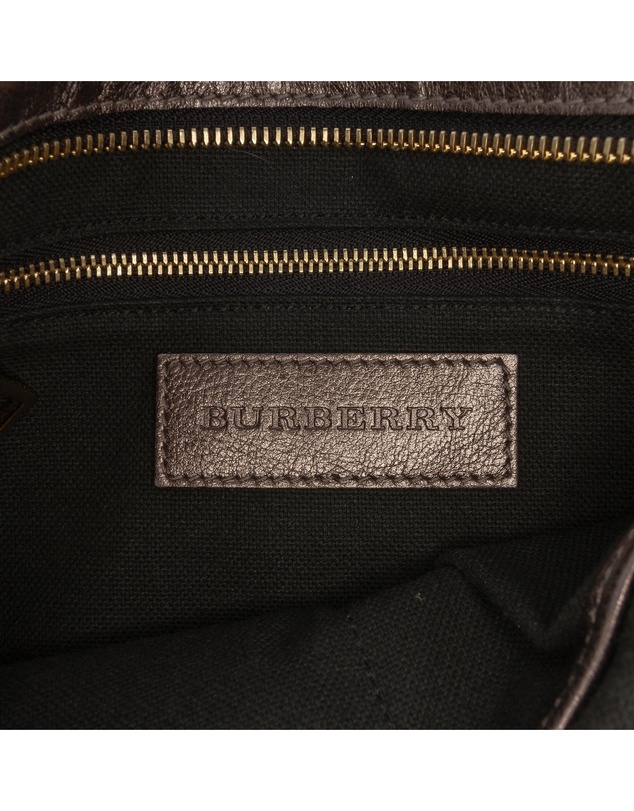 Pre-Loved by Azura Reborn - Pre-Loved Supernova Check Canvas and Metallic Leather Crossbody