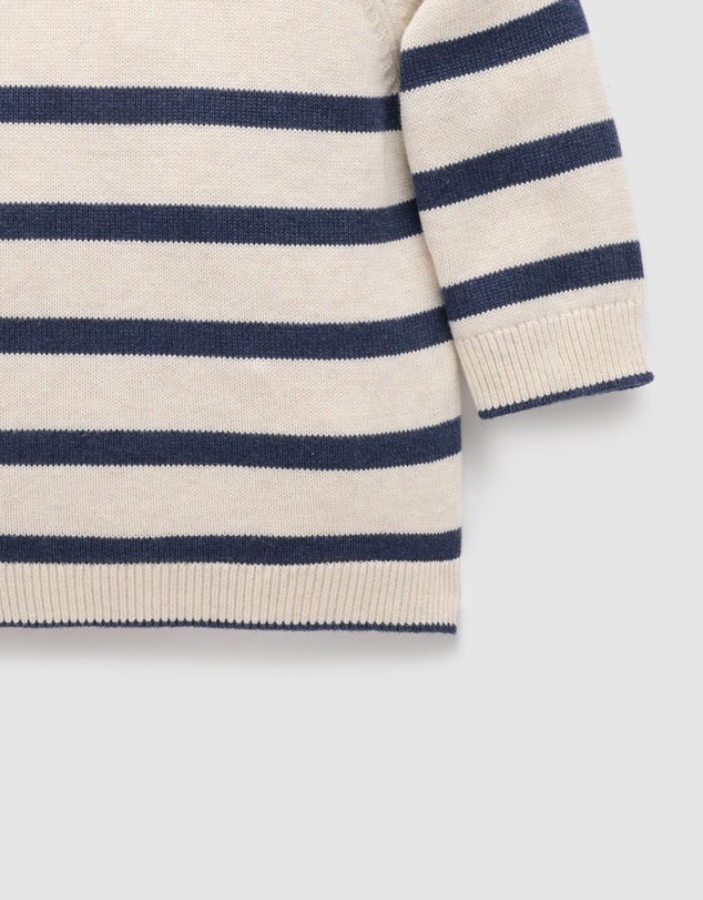 Purebaby - Classic Striped Jumper-Kids-Babies