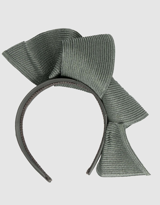Max Alexander - Large Wavy Olive Racing Fascinator