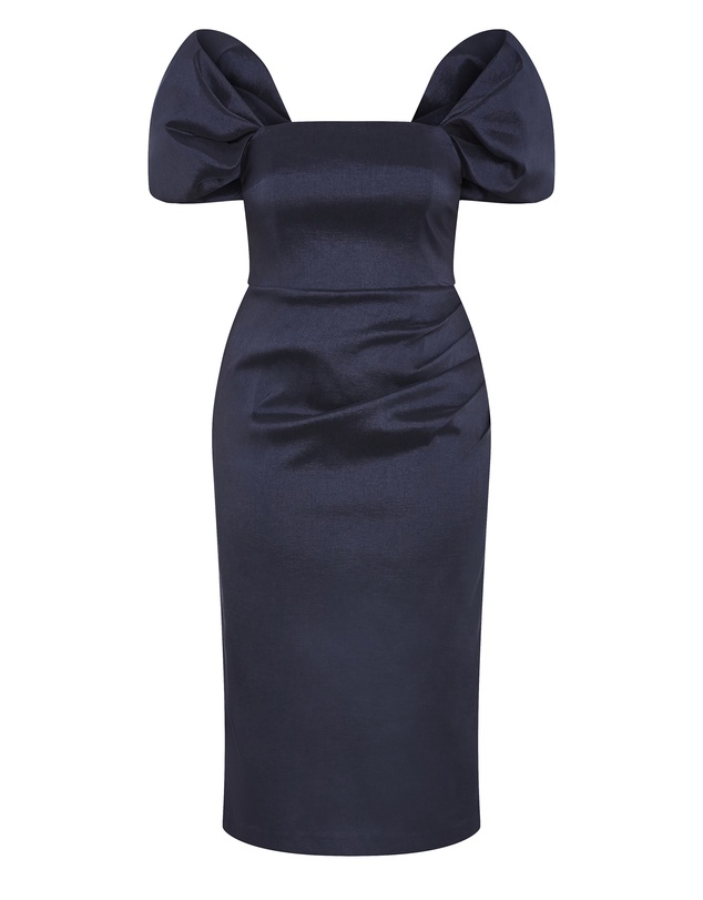 City Chic - Elyse Off Shoulder Midi Dress