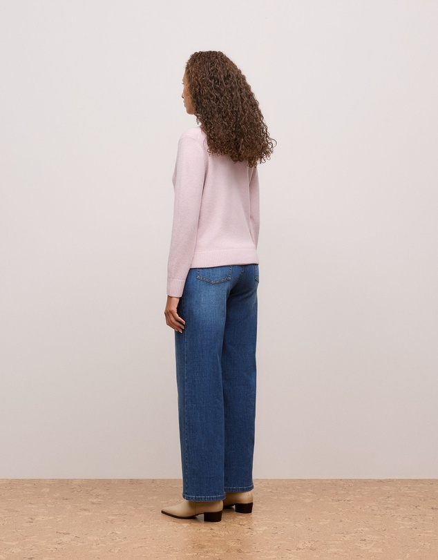 Trenery - Wool Cashmere Classic Cardigan in Pink Rose