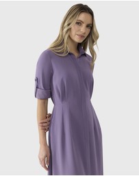 Farage - Cinched Waist Shirtdress