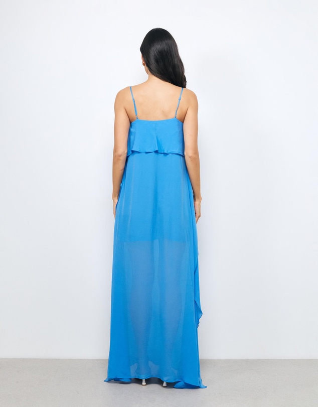 AERE - Solea Drape Back Maxi Dress