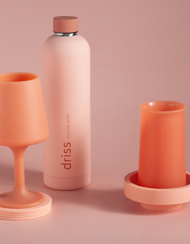 porter green - stegg | silicone unbreakable highball glasses