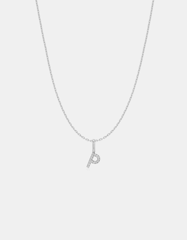 Ania Haie - Ania Haie Silver Letter P Initial Necklace
